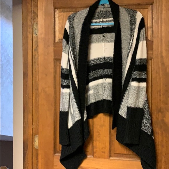 a.n.a Sweaters - A.N.A Black White Cardigan Sweater Medium